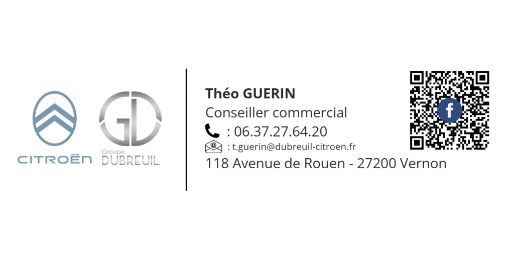 Coordonnées de Théo Guerin de la concession Citroen Vernon 