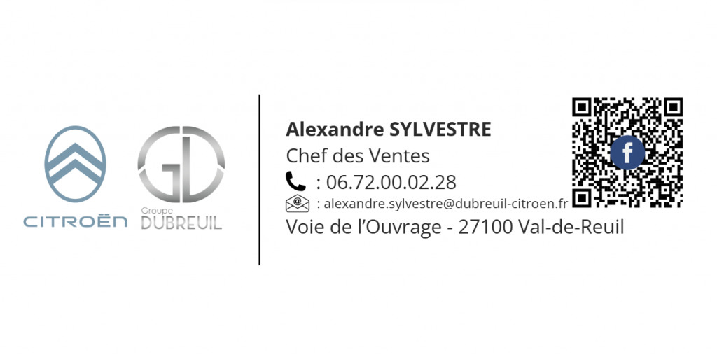 Coordonnées d'Alexandre Sylvestre, chef des ventes 