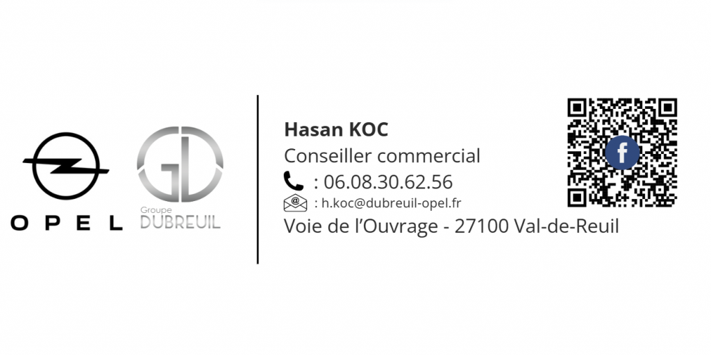 coordonnées de Hasan Koc conseiller commercial chez Opel Val de reuil 