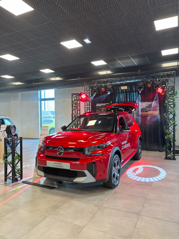 Photo de la mise en avant du nouveau C3 Aircross 